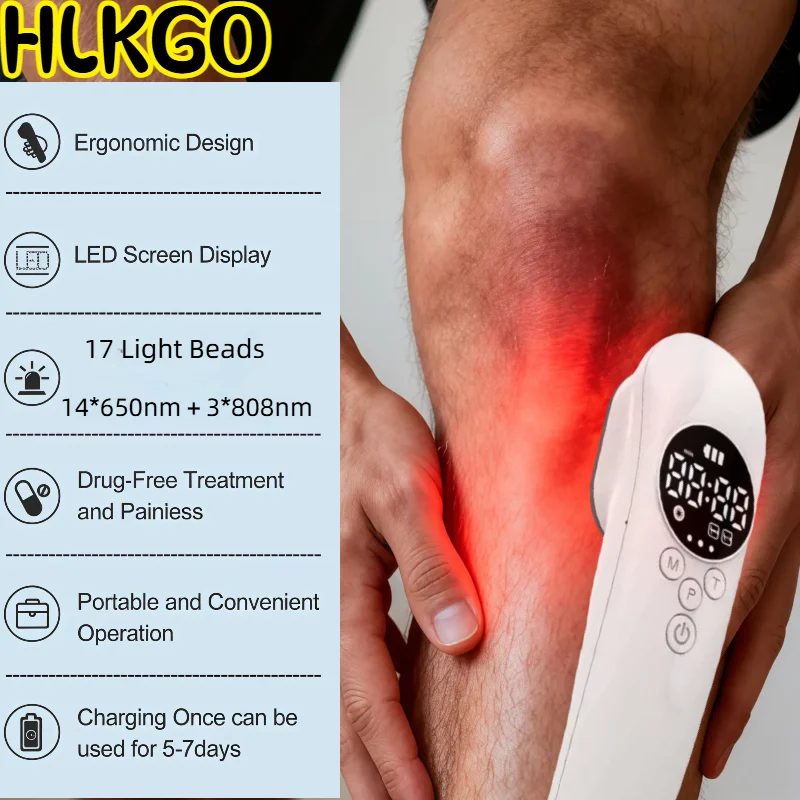 

Медицинское исцеляющее лазерное устройство с 17 диодами 650 нм 808 нм для хронической боли для людей, домашних животных и верней