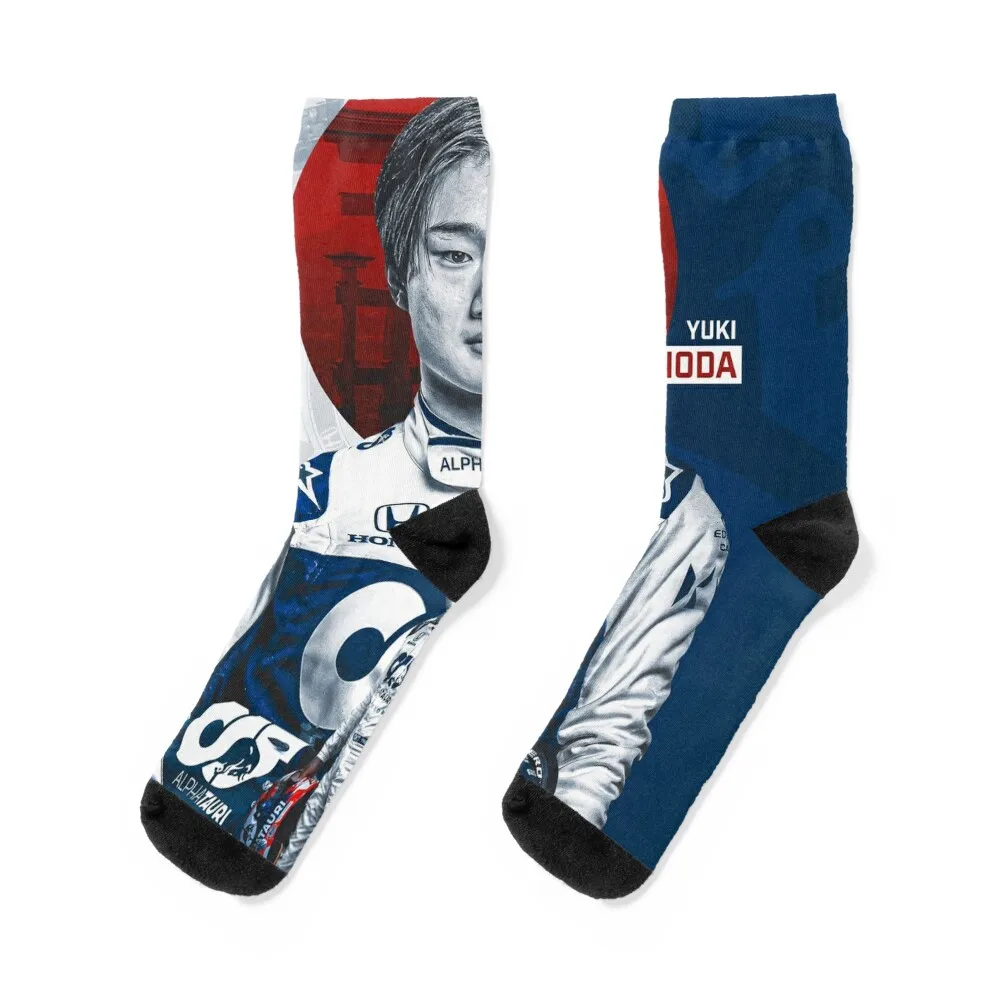 

Yuki Tsunoda Socks retro Non-slip tennis Thermal man winter Socks Female Men's
