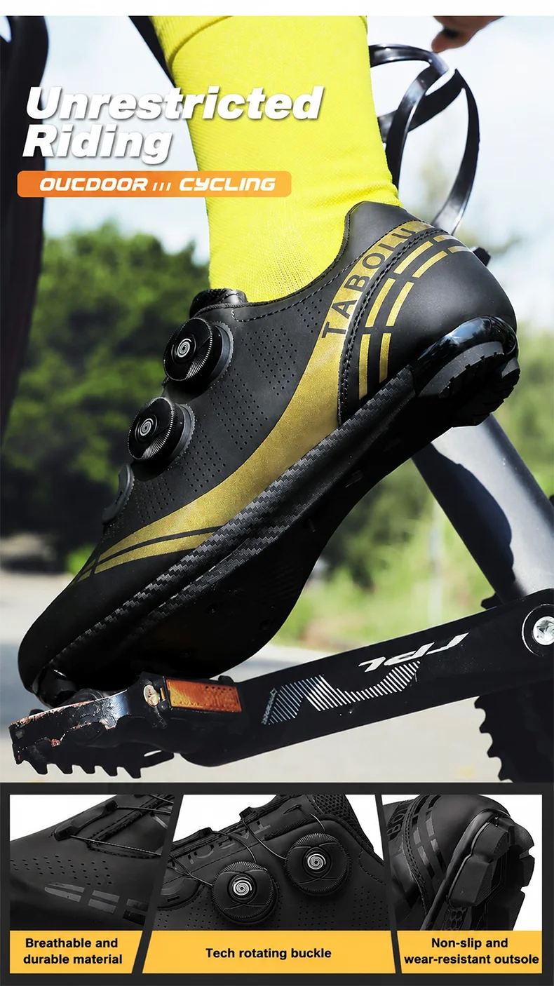 Professionelle Rennrad-Sneaker für Herren und Damen Mountainbike-Schuhe SPD-Klammern MTB-Fahrradschuhe Speed-Sneaker Dirt-Bike-Schuhe – Detail 4