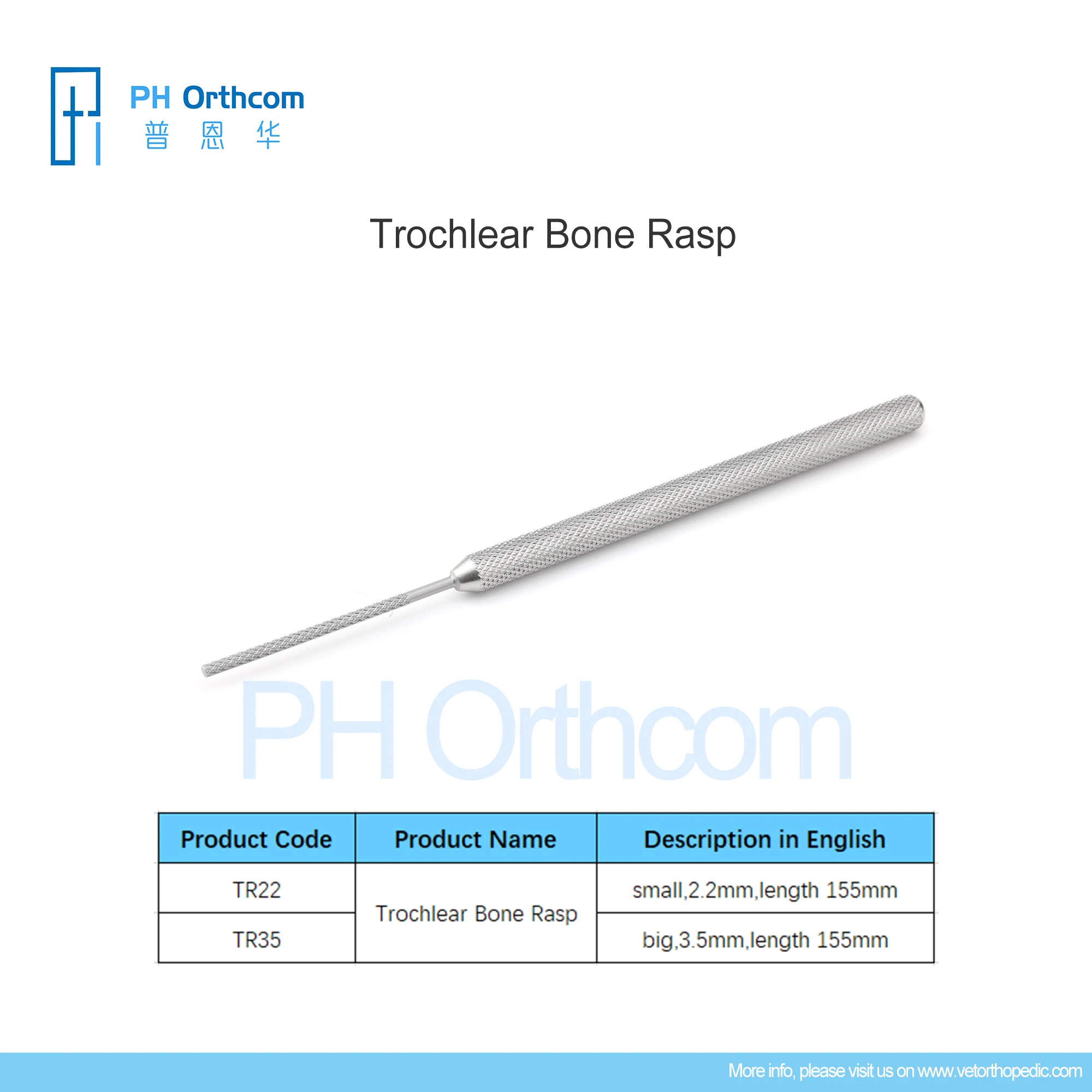 

Stainless Steel Trochlear Rasp Small Animal Patellar Groove Operation Tool Veterinary Orthopedic Instrument Medical