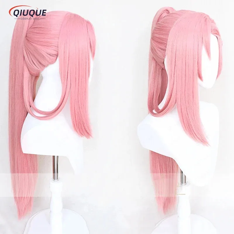 Nene 2025 SK∞ زهر الكرز تأثيري طويل مستقيم ضفيرة الوردي ذيل حصان مقاومة للحرارة SK8 إنفينيتي SK ثمانية الباروكات + شعر مستعار