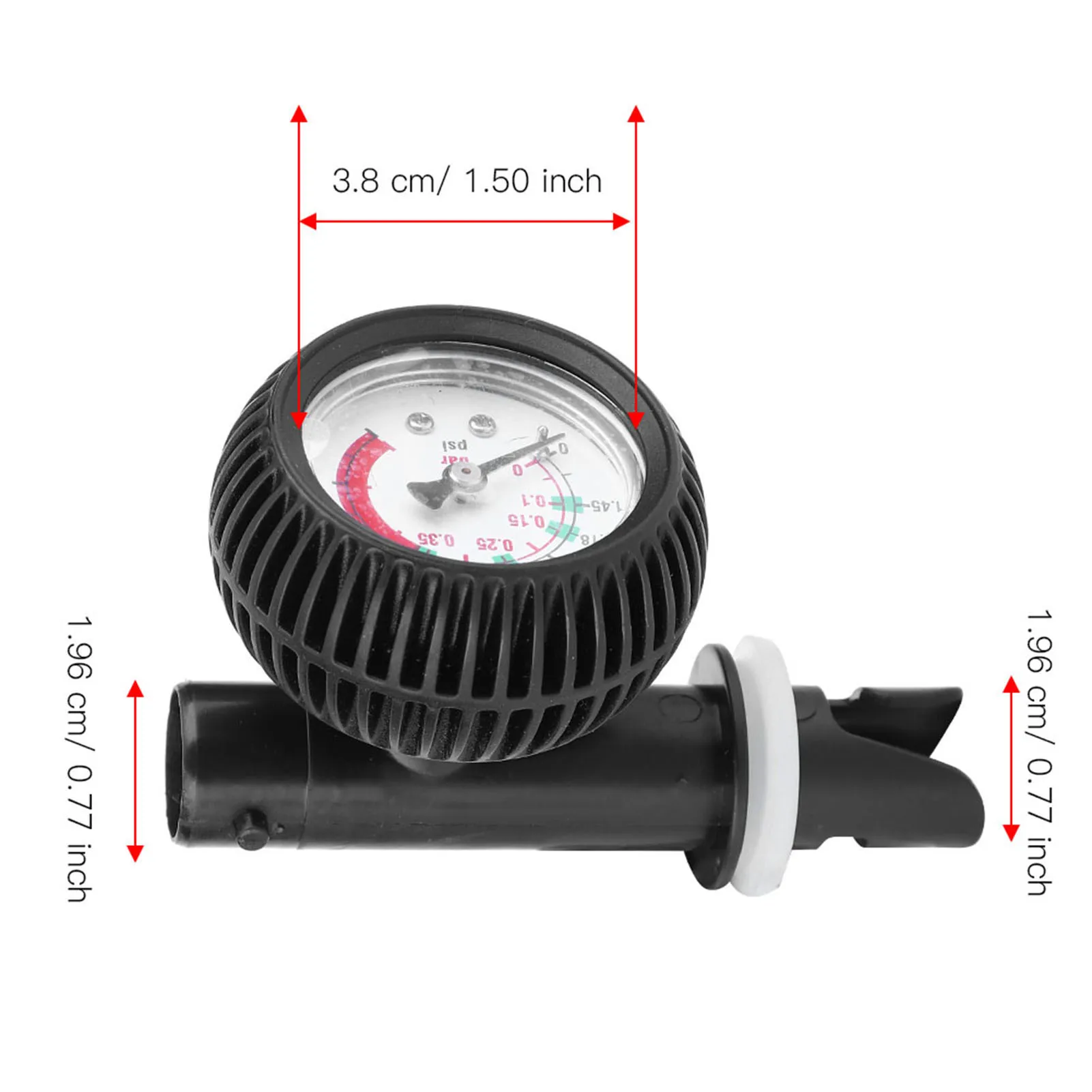 Air Pump Pressure Gauge Barometer Pressure Gauge Air Pressure Gauge for Inflatable Kayak Boat Surfboard Pump Safety Barometer