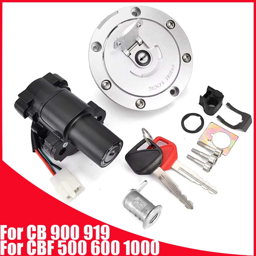 CBF 500 600 1000 Ignition Switch Seat Lock Fuel Gas Cap For Honda CBF500 CBF600 Naked CBF600S ABS CBF1000 CB900 CB919 Hornet