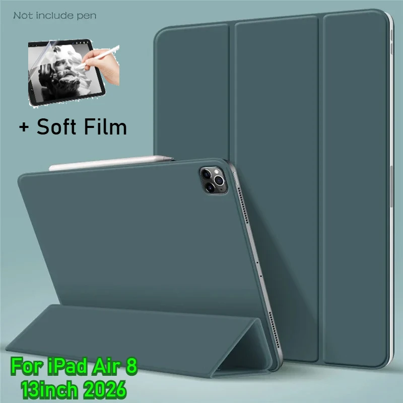 

2026 Detachable Magnetic Tablet Case for IPad A19 12th A16 11/10th Air 8 M3 M2 11/13 Pro 11 M4 12.9 4/5 Mini7/6 Cover Paper Film