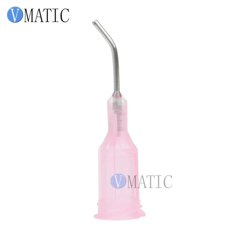 100x20G 45° Bent Needles | 1/2 Inch Tip for Precision Gluing | Glue Dispense Needle | Free Shipping