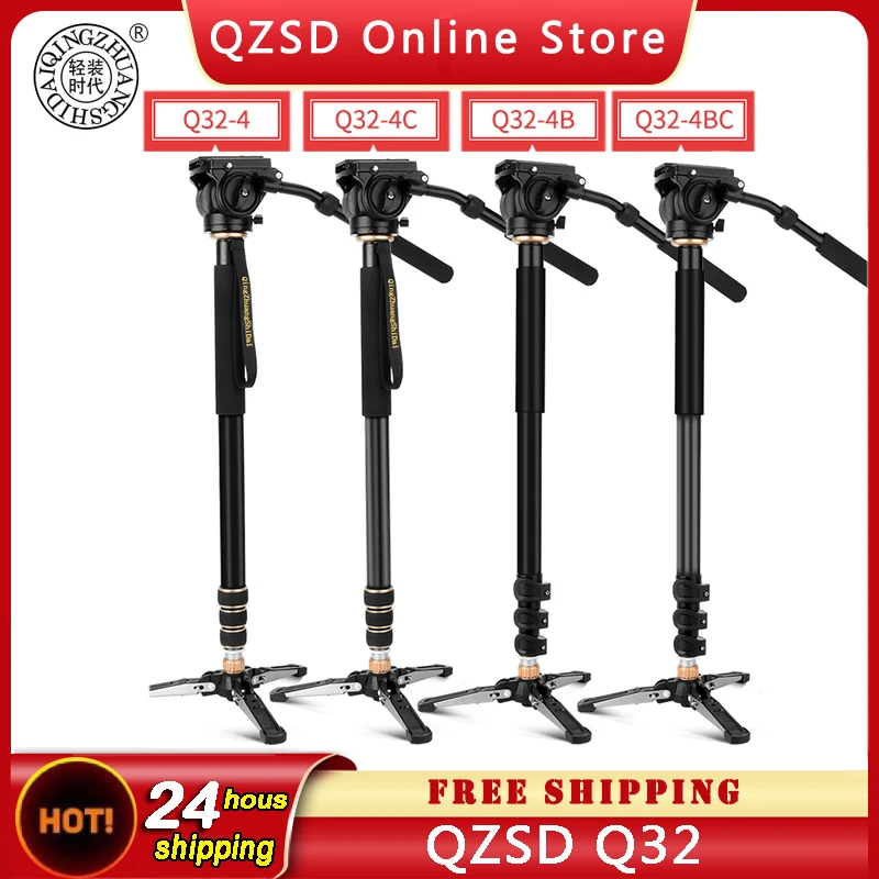 

Q32 Lightweight 202CM Camera Monopod Kit with Vertical Control Tripod Support Aluminum/Carbon Fiber Monopod with Handle Head