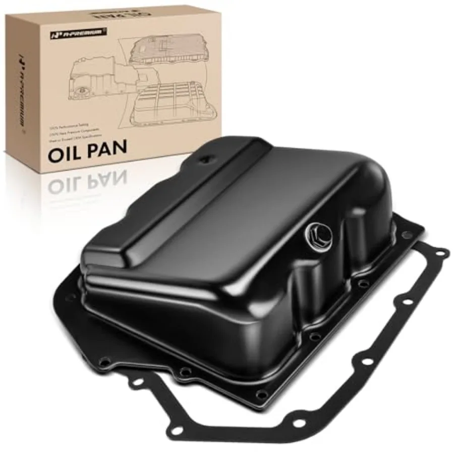 

Transmission Oil Pan with Drain Plug and Gasket Compatible with 62TE 6-Speed Automatic Transmission and Chrysler Pacifica 200 S