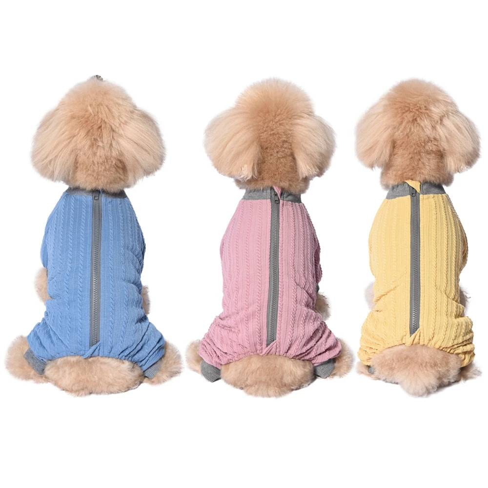 Dog Pajamas Pet Clothes For Small Dogs Cat Pyjama High Elastic Dog Puppy Jumpsuit for Dogs Sleepingwear Warm Clothing Coat