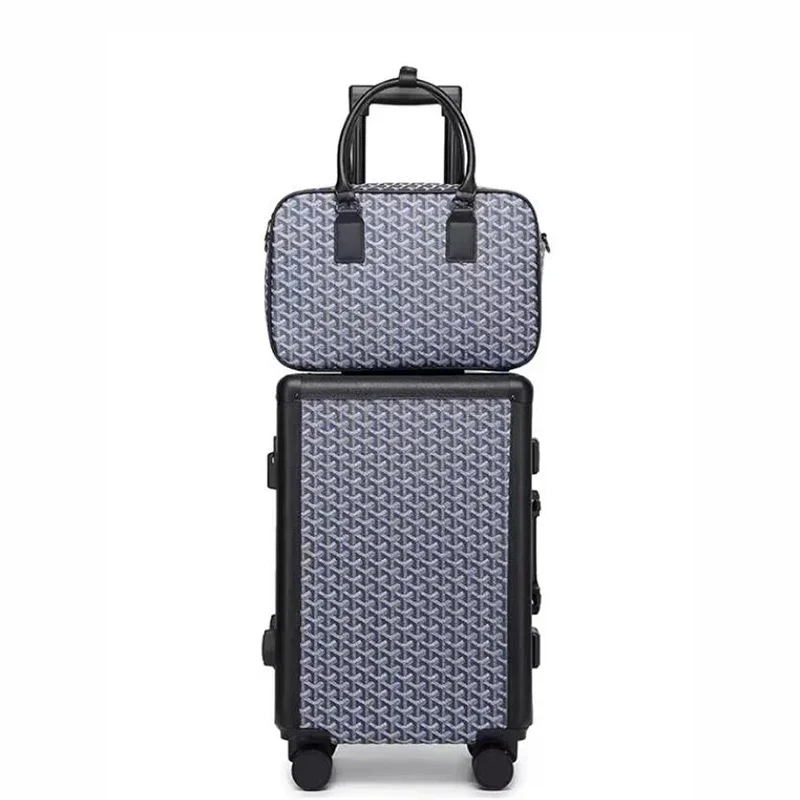 Formsia 20 "24" pulgadas mujer Spinner Retro marco de aluminio bolsa con ruedas maleta de viaje conjunto equipaje de mano en la rueda