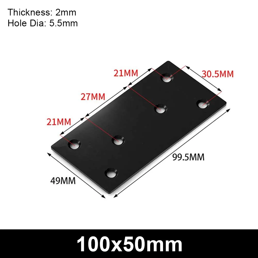 1Pcs Durable 90 Degree Angle Bracket Stainless Steel L-shaped Corner Stand Holes Fixed Mending Plate Furniture Hardware