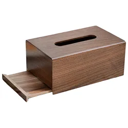 Wooden Napkin Dispenser Simple Napkin Tissue Storage Box Suitable for Bathroom Living Room Use