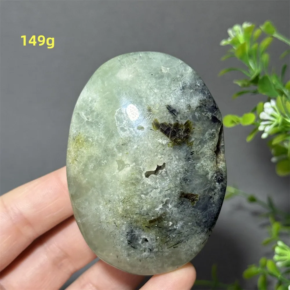 Natuurlijke Groene Druif Toermalijn Agaat Palm Spelen Mineraal Kwarts Meditatie Hekserij Behandeling Energie Collectie Woondecoratie
