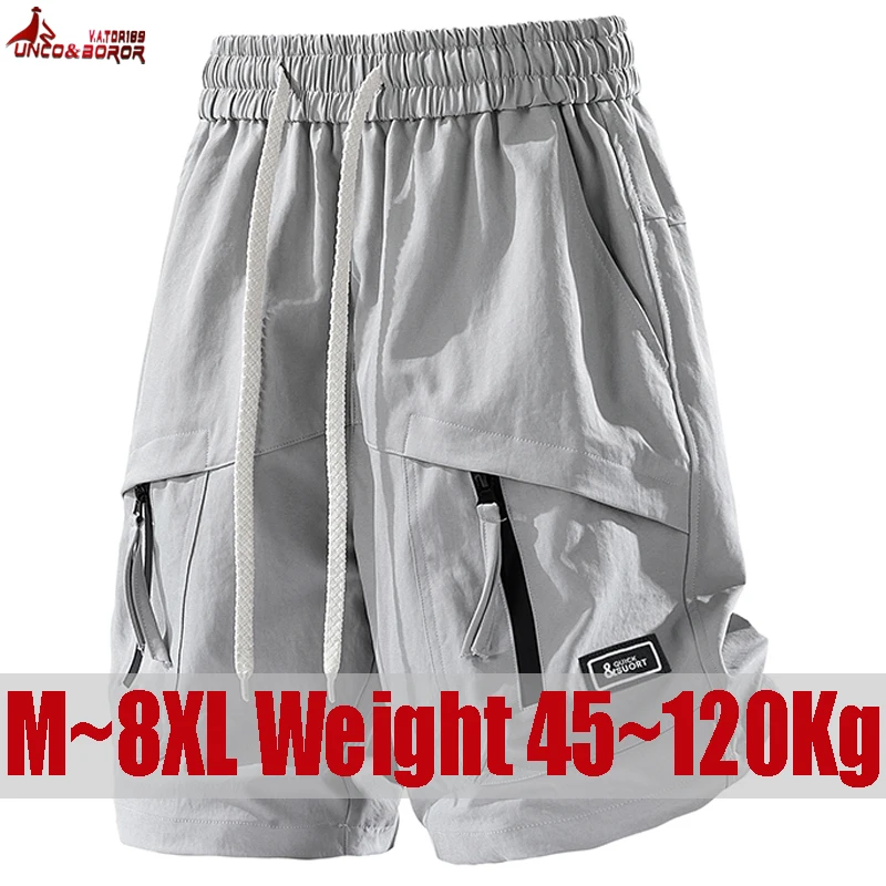 

Плюс размер 6XL 7XL 8XL Шорты из 100% хлопка в японском стиле для мужчин Повседневные свободные укороченные брюки Мужские летние шорты-карго Мужская одежда