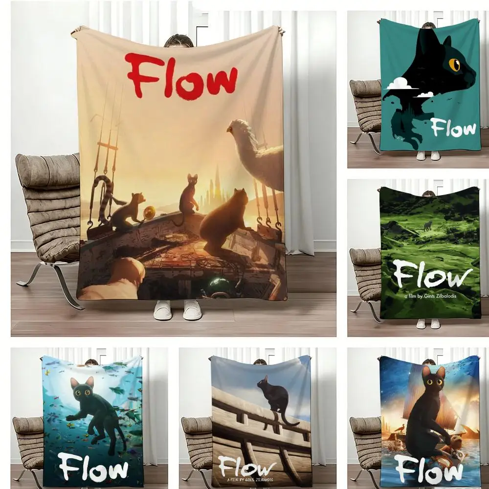 Anime F-FlowS Throw Lightweight  Flannel Blanket Soft Skin-friendly for Summer Cooling