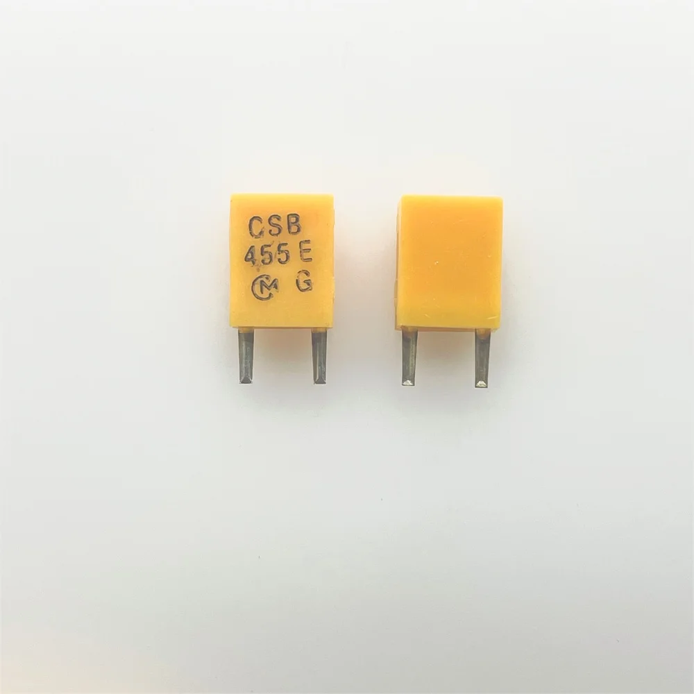 50pcs/   455K J imported ceramic crystal oscillator CSB455E  455KHZ CSB455E in-line two-legged ceramic oscillator