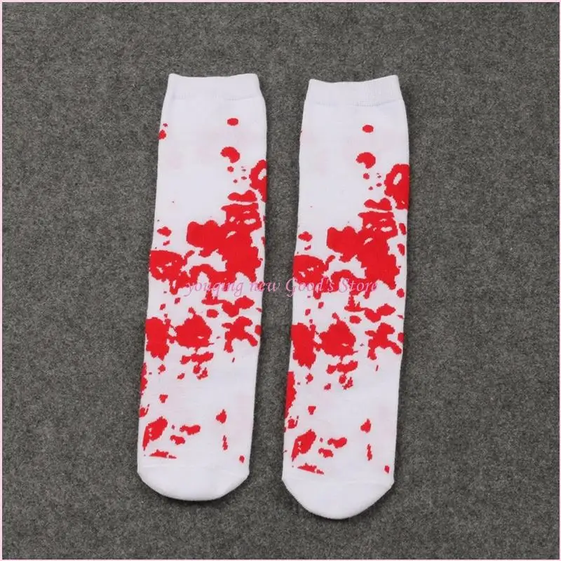 57qa Kids Halloween Bloody Stockings Highs Highs Chocks High Stocks for Daily Wear, Halloween Cosplay Party Costumes