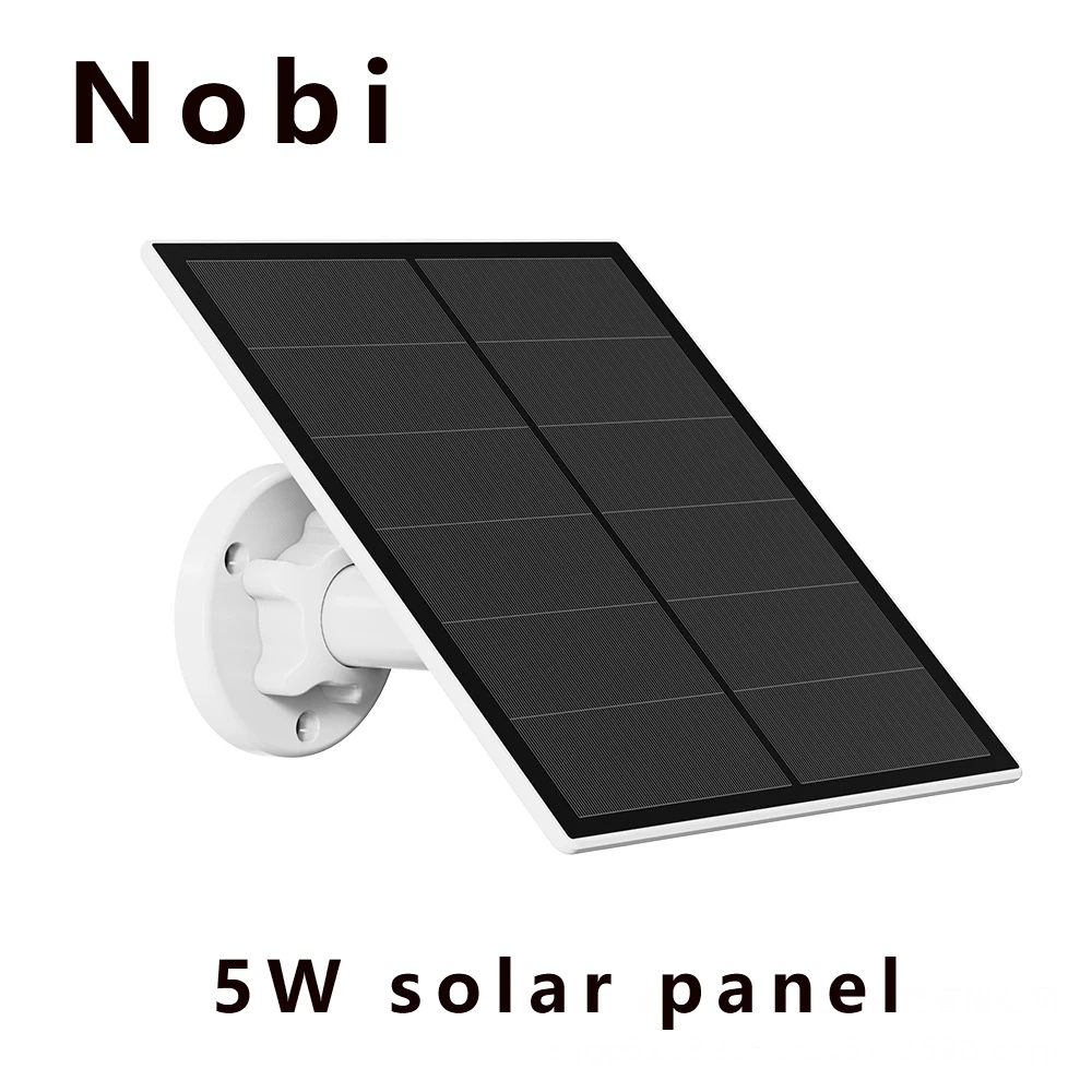 

5W Solar Panel for Security Camera Outdoor, USB Solar Panel Charger Compatible with Rechargeable Battery Powered Cam, IP65 Water