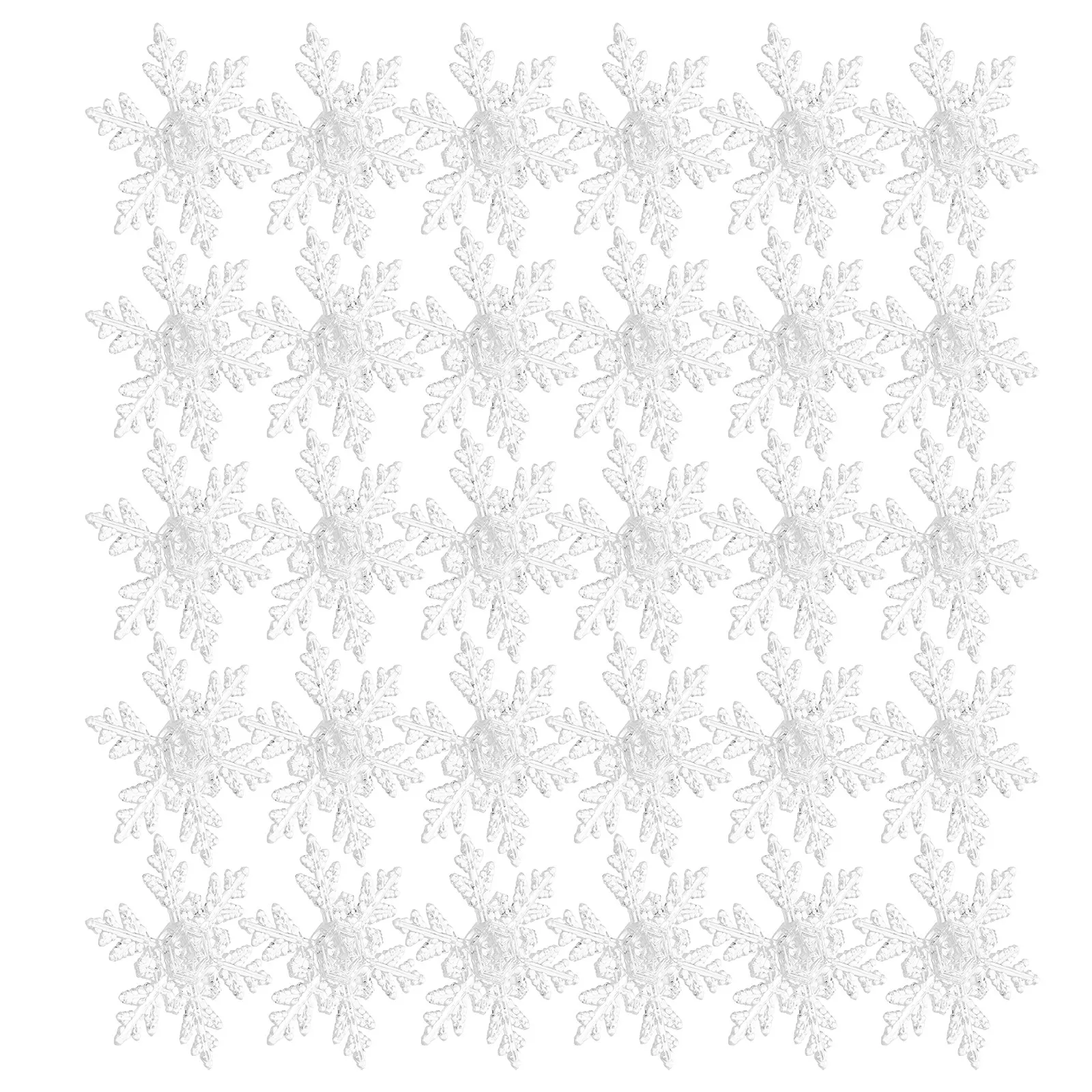 

70Pcs Snowflake String Light Lamp Shades Plastic Replacement for LED Bulbs Decorative Hanging Lamp Covers Wedding Holiday Party