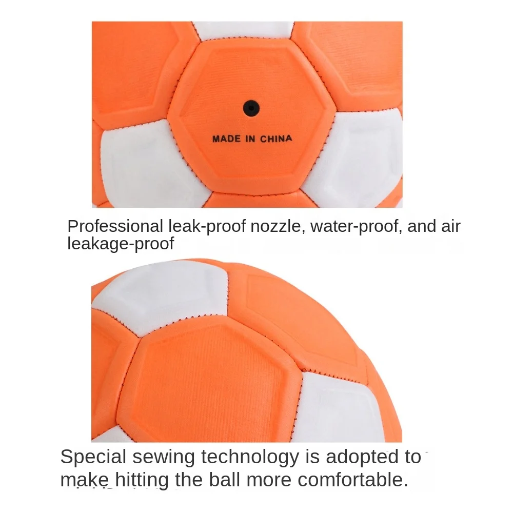 Pallone da calcio curvo 3/4/5 di grandi dimensioni Pallone da calcio ricreativo arancione per giovani Linee curve Gioco Regalo Partita di calcio Curvatura di calcio