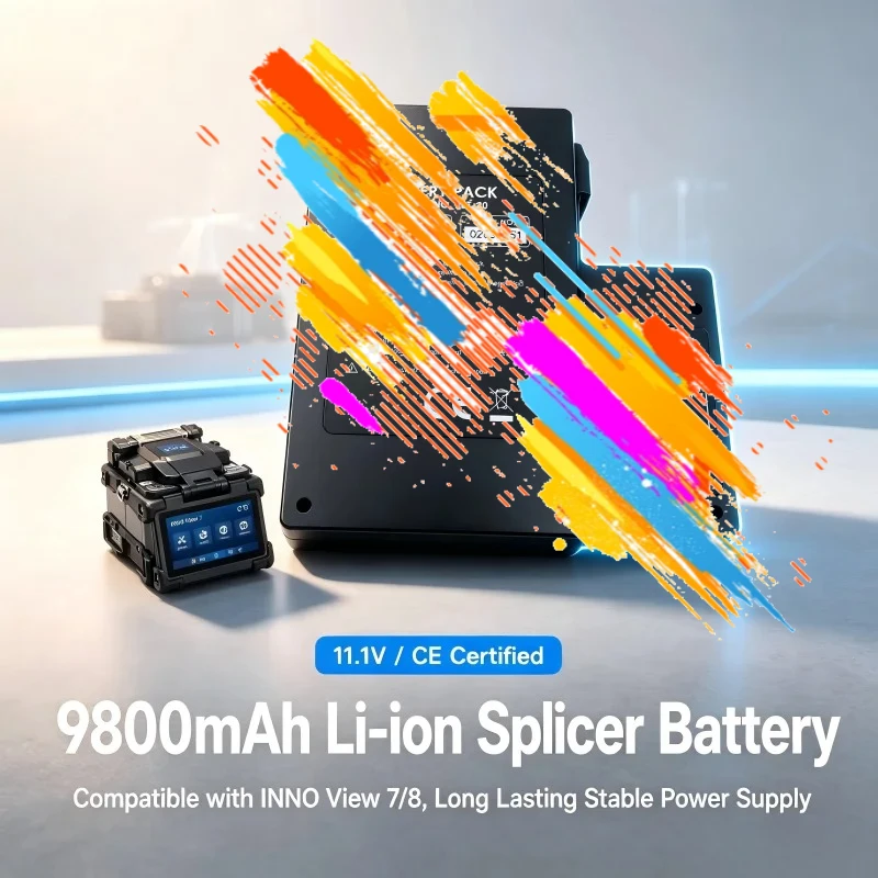 11.1V 9800mAh LBT‑20 LBT‑21 LBT‑30 Rechargeable Li‑ion Replacement Battery for INNO View 7 View 8 Fiber Fusion Splicer