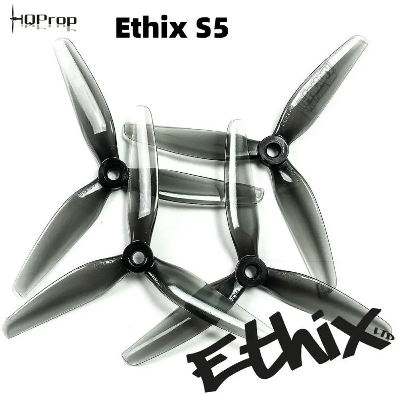 

Hqprop Hq Ethix S5 5040 Propeller 5x4x3 5inch 3-blade Prop For Rc Diy Fpv Racing Drone