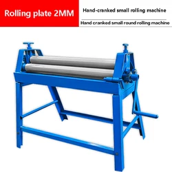 Manual Bending Machine Steel Plate Rolling Machine Round Tube Roller Making Tool Slip Roll Machine Desktop Metal Plate Bender