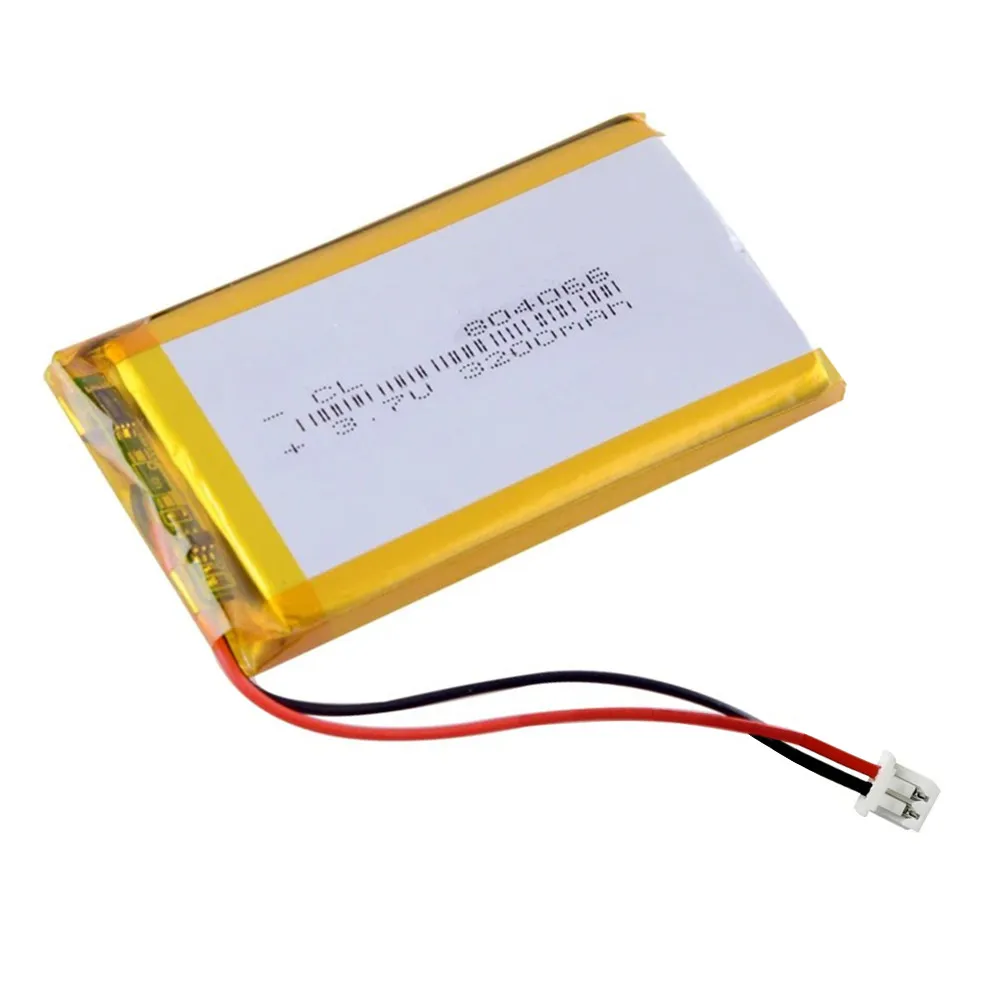 Battery For Open Source R36S Retro Handheld Video Game Console 804169 804066 3.7V 3200mAh 1.25mm 2P Plug Lithium Polymer Battery