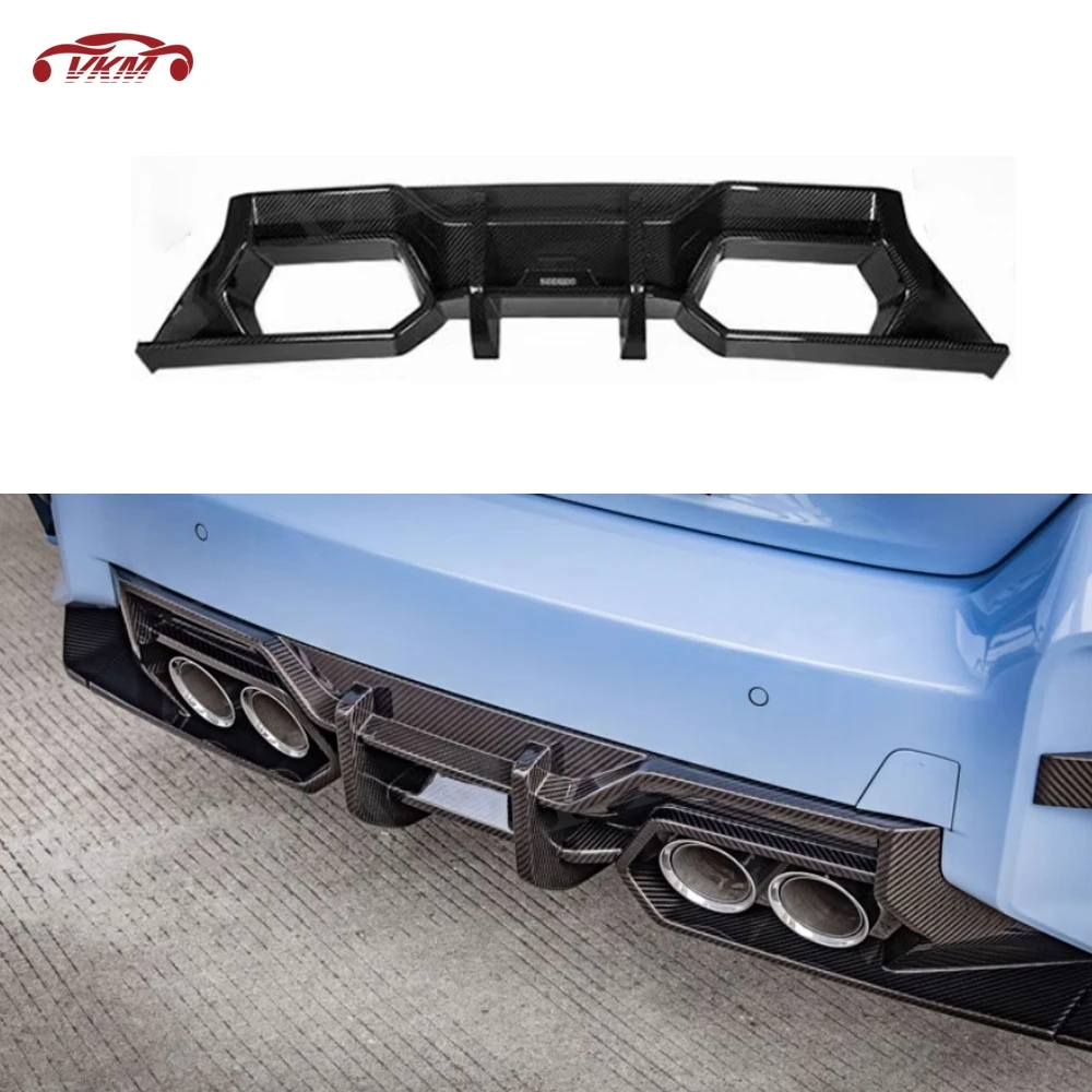 

Car Rear Bumper Diffuser Spoiler For BMW 2 Series G87 M2 Coupe 2023+ Dry Carbon Fiber S Style FRP Rear Diffuser Lip Body Kits