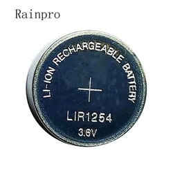 2PCS/LOT LIR1254 1254 3.6V rechargeable button battery instead of 3.7V 40mAh Bluetooth headset