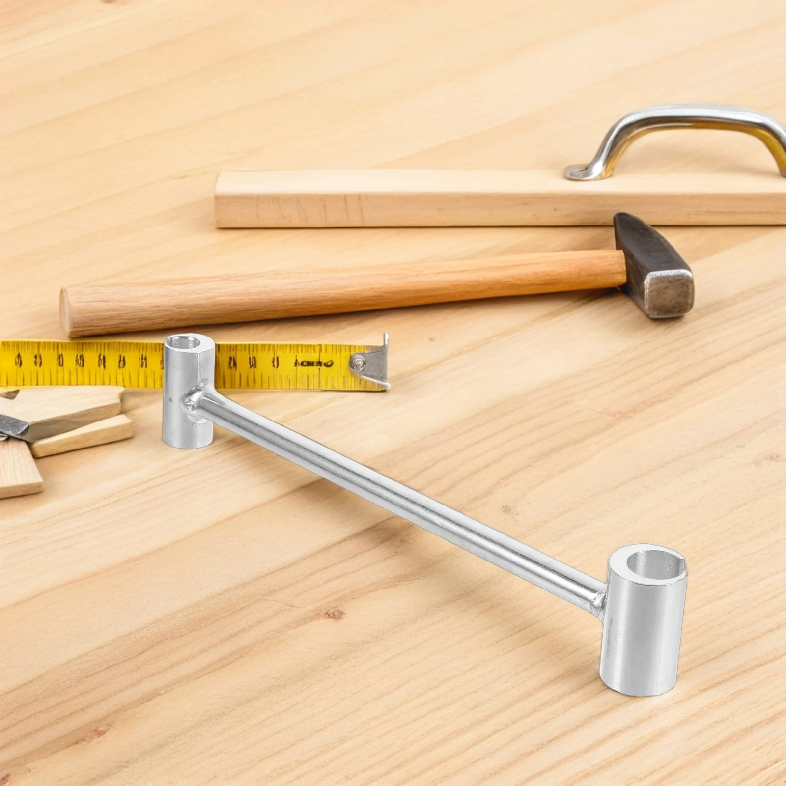 

Double Head Door Hinge Gap Adjustment Tool Heavy Duty Hinge Repair Wrench for Precise Alignment Residential Commercial Use