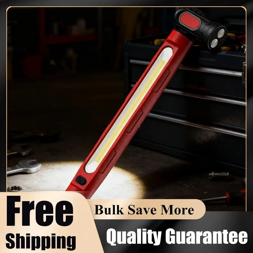 Magnetic Work Light 5200mAh Rechargeable LED Work Light Bar with Hooks Underhood Work Light for Inspection Workshop Emergency