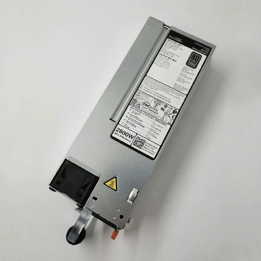 

Оригинальный блок питания 2800 Вт для Dell R7625 1PDR6 NCMPF D2800E-S1 L2800E-S1 80 Plus титановый блок питания 16-го поколения