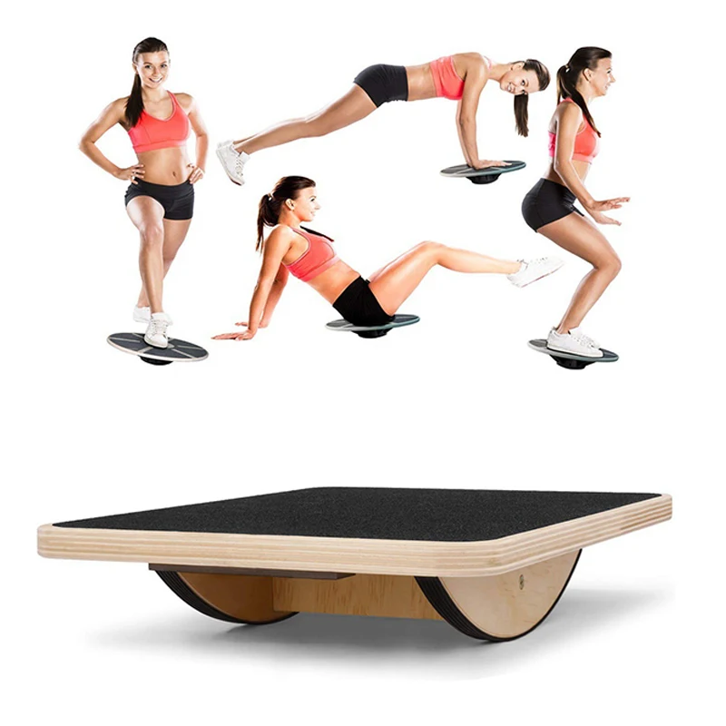 Yoga Exercise Butt Training Balancer Adult Balance Board Rehabilitation Exercise Wooden Balance Board Children\'s Fitness