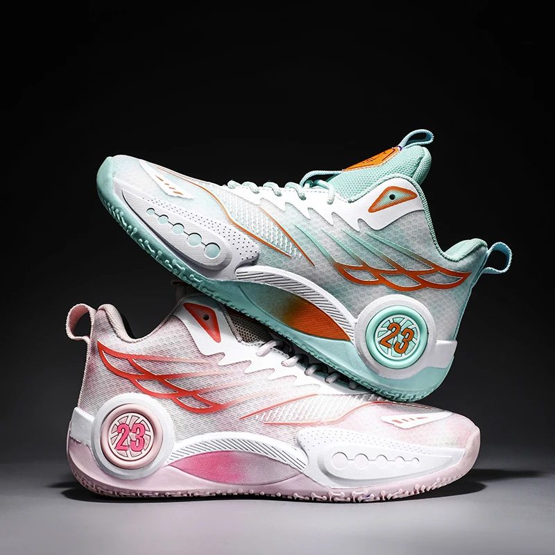 

Youth Basketball Shoes 2025 New Comfort Casual Anti Slip Professional Shock Absorption Training Basketball Boots for Man