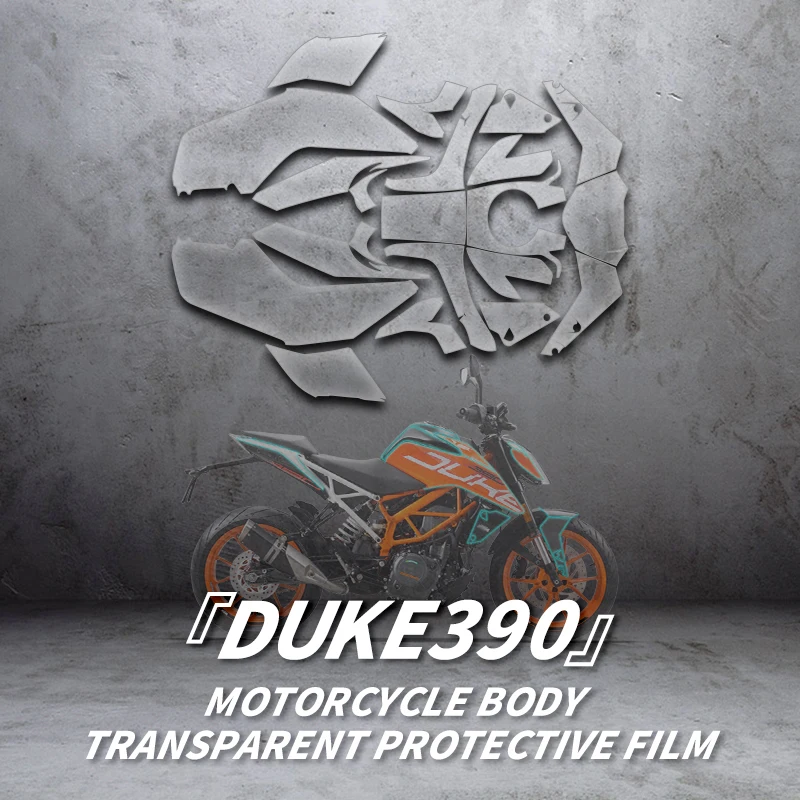 Used For KTM DUKE390 Motorcycle Full Body Transparent Protective Film Of Bike Accessories Self Healing Protection Film Kits