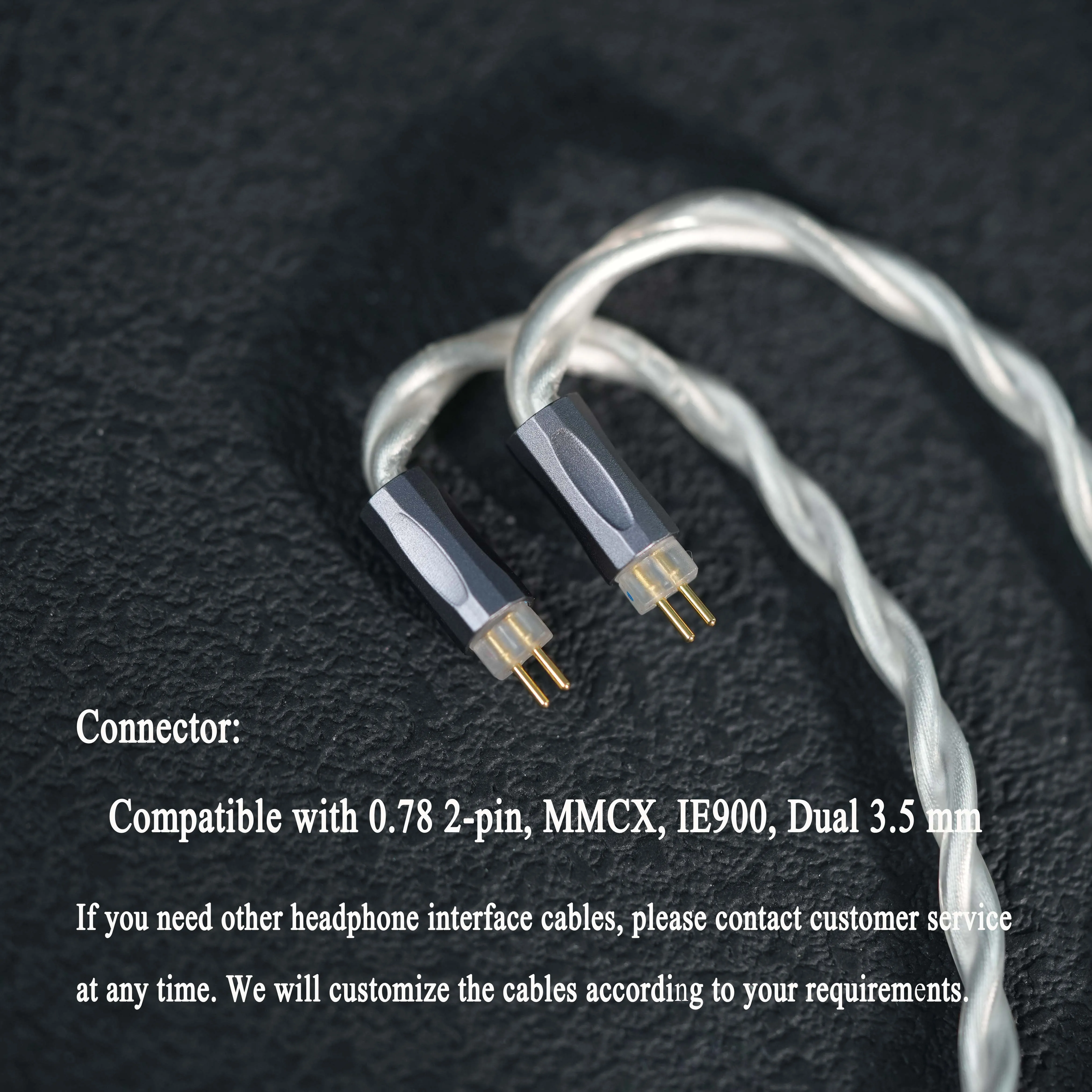 TRKAPLST-30 4-adriges IEM-Kabel mit 4,4 3,5 2,5 mm auf 0,78-poligem MMCX, IE900, TRSDual, 3,5 mm für HIFIMAN FIIO Headsets – Detail 8