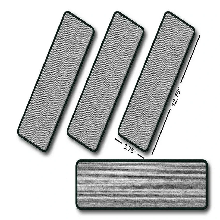 6mm Boat EVA Step Pad Brushed Blank Non Skid Stick On Brown Grey Black 324*95mm 4 Piece Set Customied