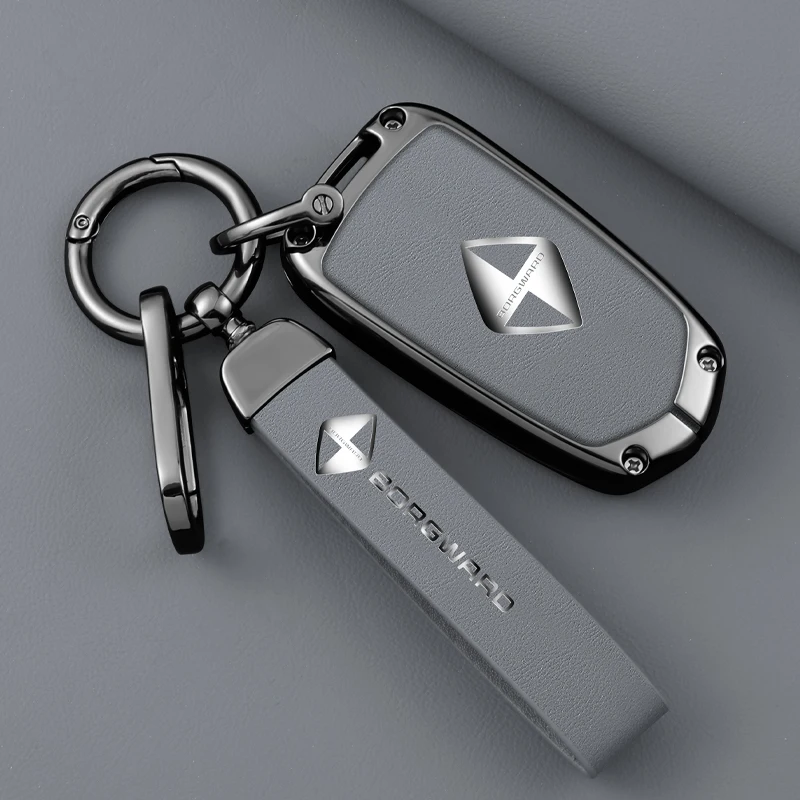Car Smart Remote Key Case Full Cover Bag For Borgward BX5 BX7 2017 2018 Zinc Alloy Leather Protector Shell Auto Accessories