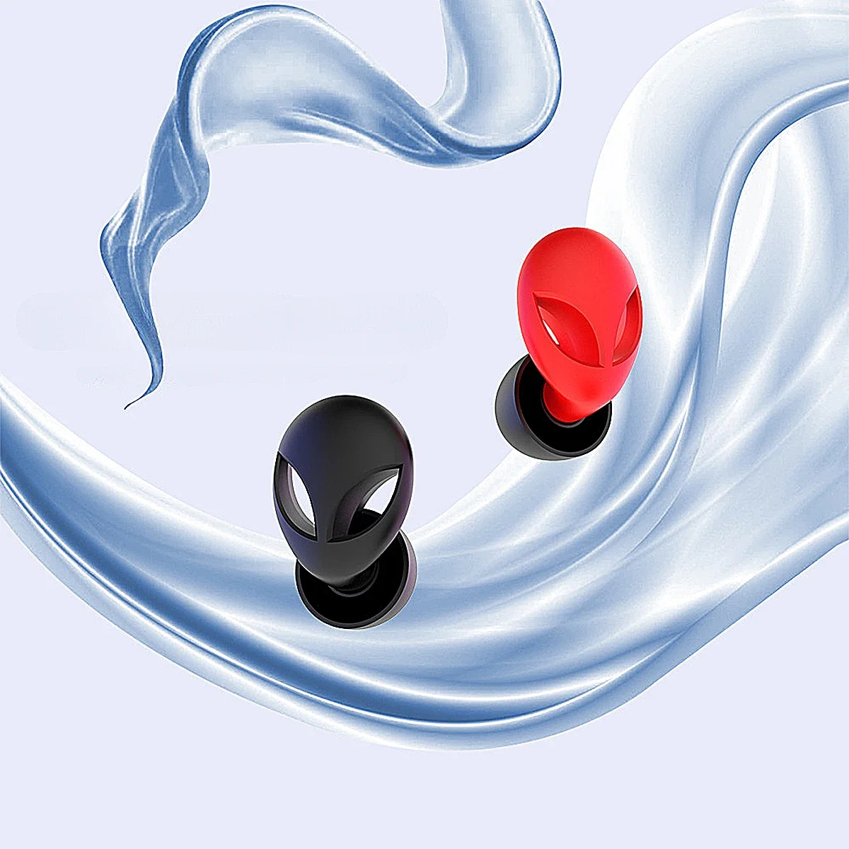 Alien-Ensemble de Bouchons d'Oreilles en Silicone pour Réduction du Bruit du Sommeil, Accessoire de Natation Étanche, Protection Auditive, Produits d'Isolation Sonore