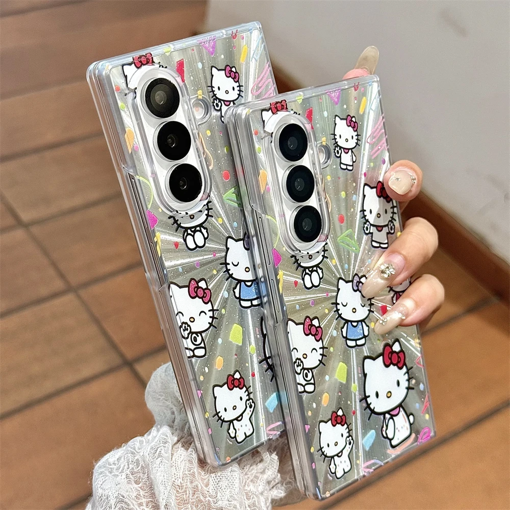 غطاء خلفي فاخر من البولي كربونات لهاتف سامسونج جالاكسي Z Fold 7 Fold6 Fold5 Fold4 Fold3 5G حافظة حماية ضد الصدمات #3