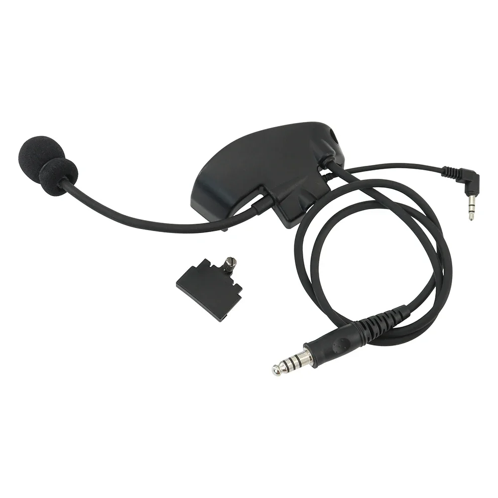 Kit de micrófono externo para deporte de impacto, orejera de tiro electrónico, protección auditiva, auriculares tácticos Airsoft