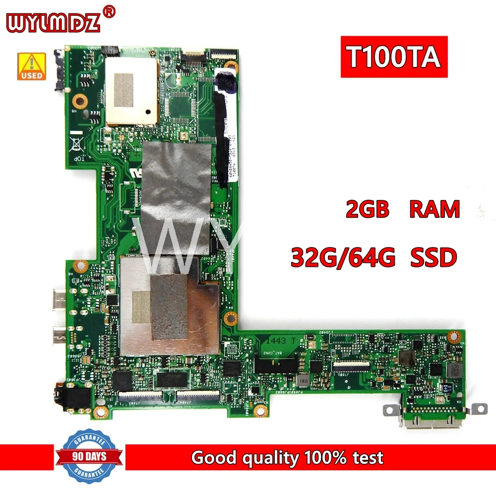 

T100TA 2G RAM 32G/64G SSD Mainboard For Asus Transformer T100T T100TA Laptop Motherboard Test OK