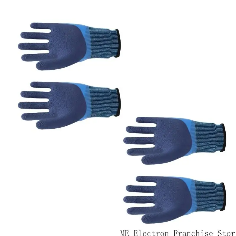 T5ea 2/4 زوج قفازات العمل للبستنة مستودع الصيد قفاز مقاوم للماء