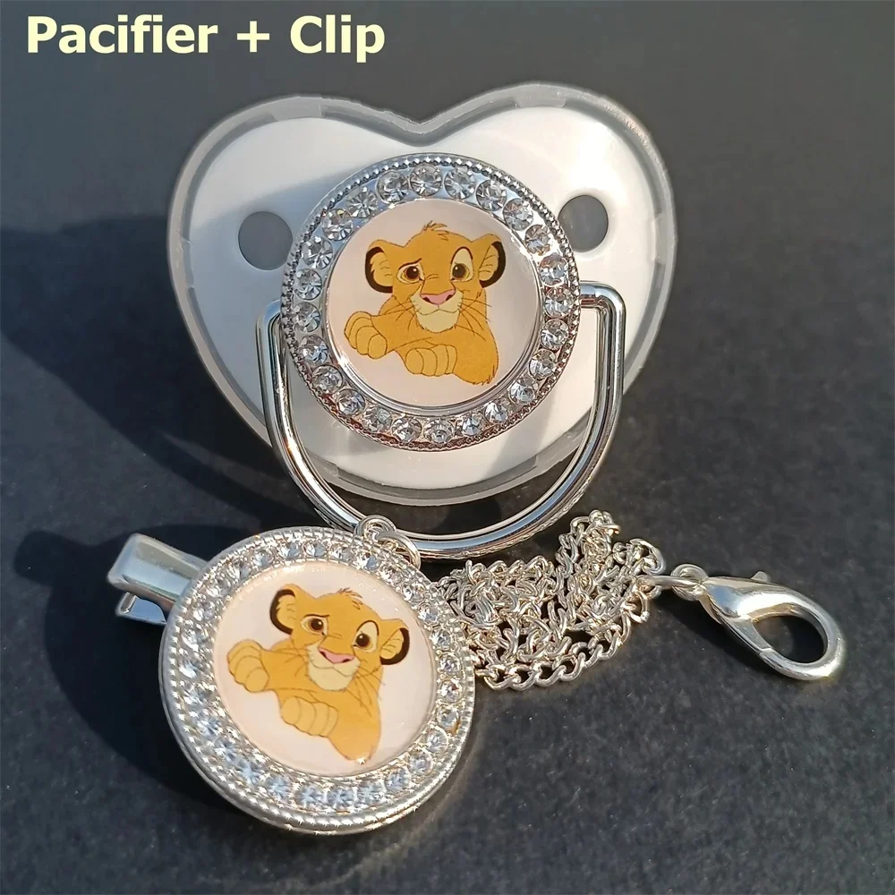 [Een Set] Fopspeen Kettingclip Voor Pasgeboren Baby Jongens En Meisjes Baby Tepel Food Grade Siliconen Fopspeen Baby Product Disney Pacifie