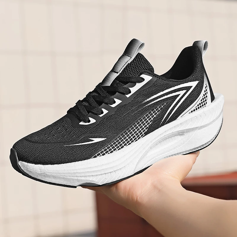 

Carbon Plate Running Shoes Men Women Breathable Lightweight Energy Return Cushioned Marathon Jogging Sneakers