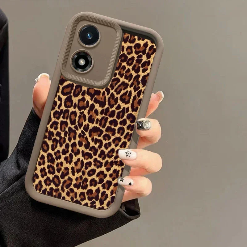 حافظة ريترو عصرية بطبعة الفهد الأسود لهاتف موتورولا موتو G22 G24 G84 G53 G14 G60 E13 E22 Edge 50 Pro 40 Neo 50 Fusion 5G