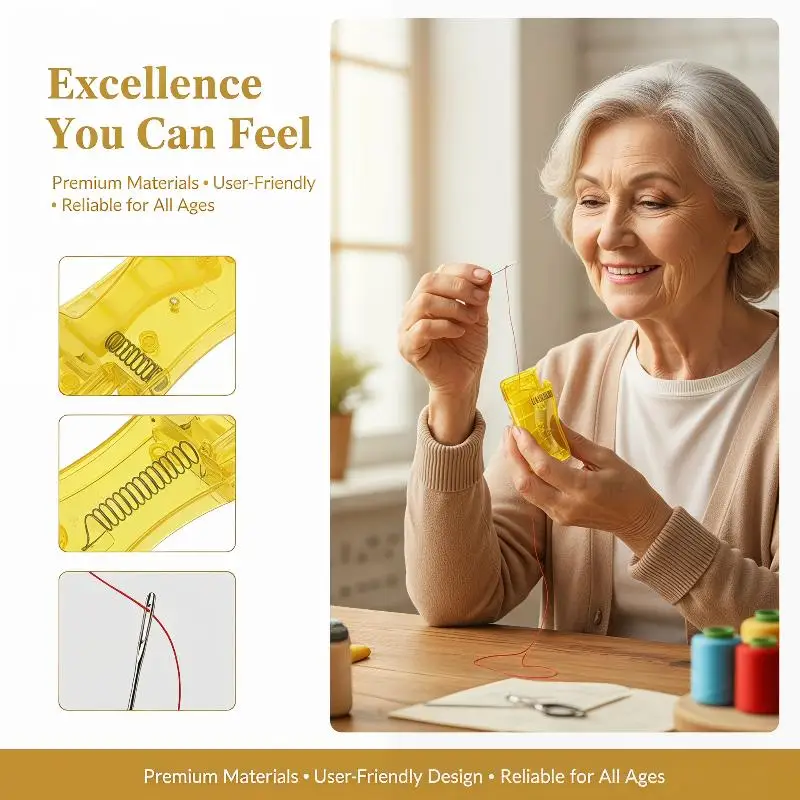 Automatic Needle Threader For Sewing DIY Crafting And Home Sewing Supplies Quick Threading Tool For Hand Sewing