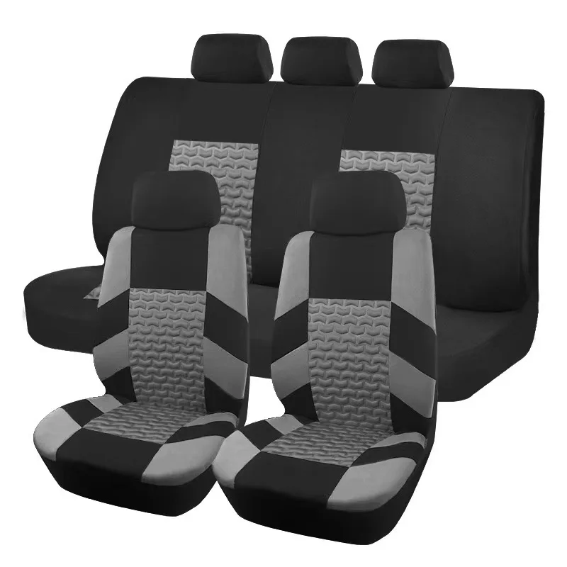

Car Seat Covers Full Set Front Split Rear Bench for Car Universal Cloth SUV Sedan Van Automotive Interior Covers