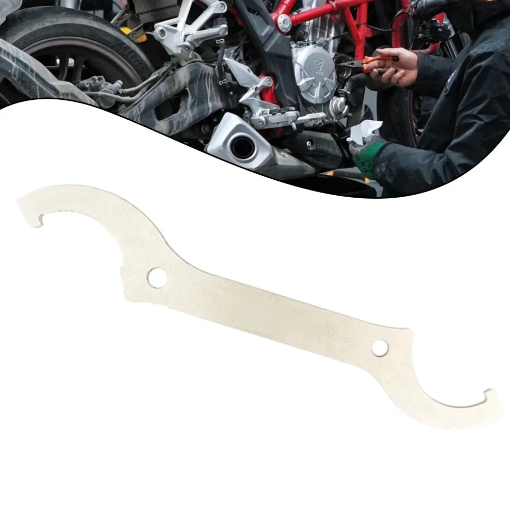 

Stainless Steel Rear Shock Absorber Adjustment Wrench Off-road Motorcycle Rear Shock Absorber Preload Adjustment Spanner