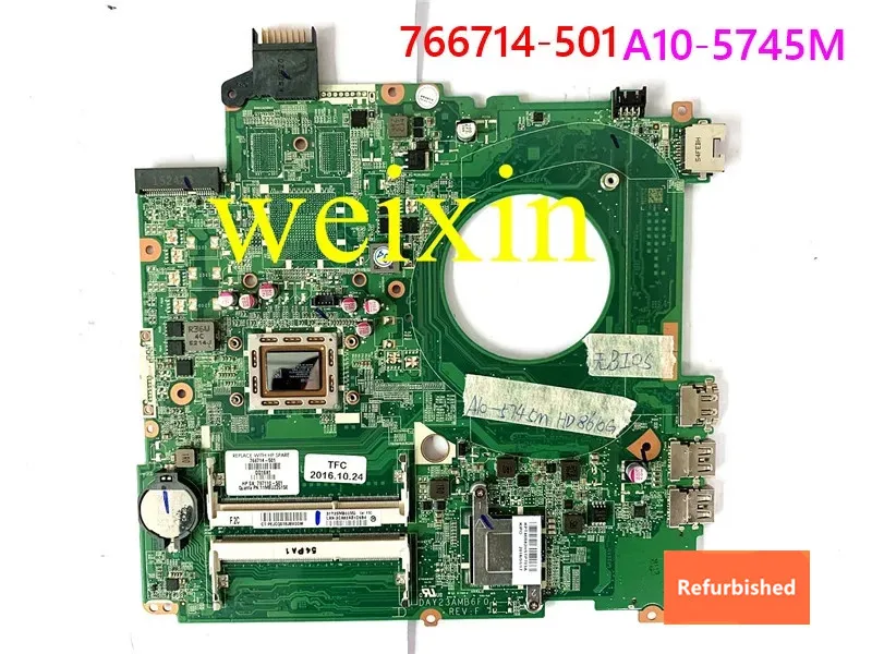 

Refurbished For Hp Pavilion 15-P 15Z-P Motherboard 766714-501 DAY23AMB6C0 Mainboard A10-5745M Fully Tested